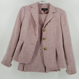 Talbots Women's 4 P Pink 2 Piece Skirt Suit